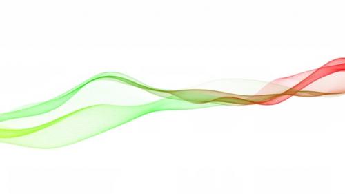 Videohive - Technology Digital Particle Wave Motion On White Background On White Background - 35291825 - 35291825