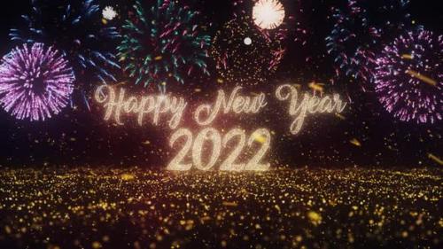 Videohive - Happy New Year With Fireworks 2 - 35291869 - 35291869