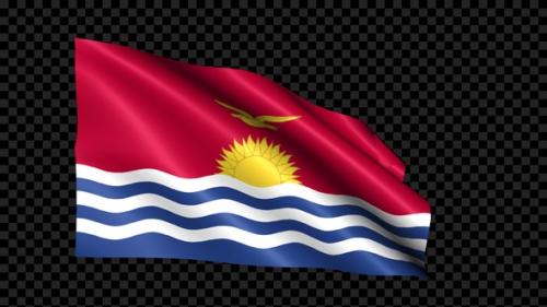 Videohive - Kiribati Flag Blowing In The Wind - 35297904 - 35297904