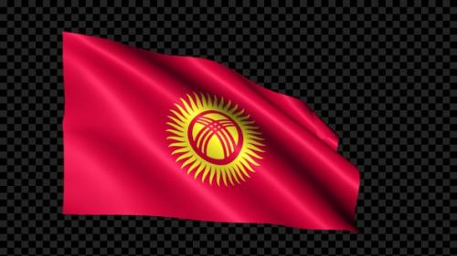 Videohive - Kyrgyzstan Flag Blowing In The Wind - 35297906 - 35297906