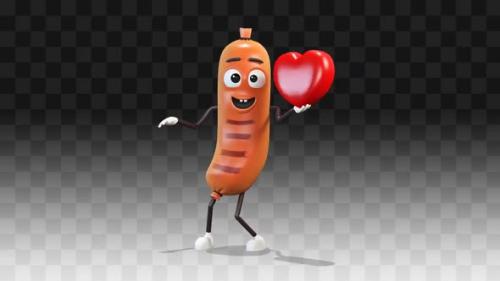 Videohive - Sausage Dancing With A Heart - 35298260 - 35298260