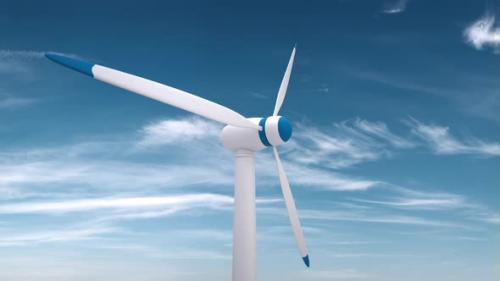 Videohive - CloseUp Wind Turbine - 35299427 - 35299427