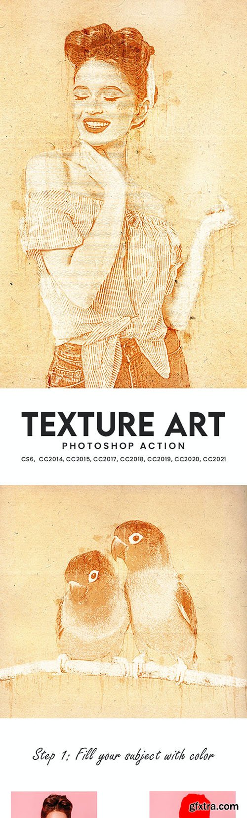 GraphicRiver - Texture Art Photoshop Action 34074878