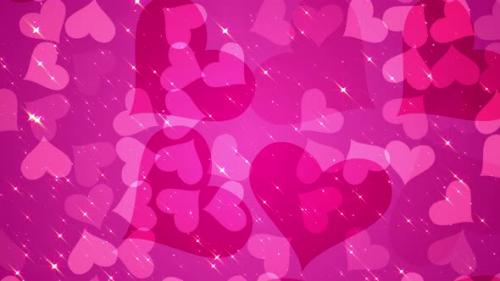 Videohive - 4k Delicate Scarlet Hearts Loop - 35300812 - 35300812