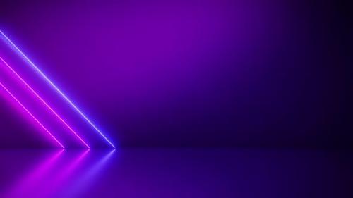 Videohive - Neon Futuristic Abstract Blue And Purple Light Shapes line diagonals On colorful Background. - 35301147 - 35301147