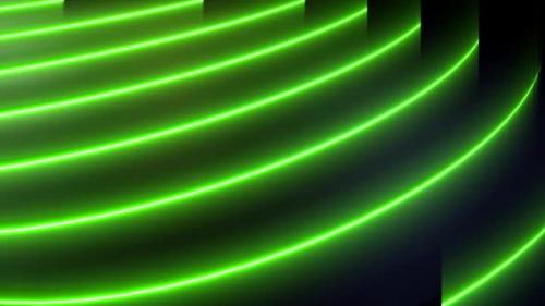 Videohive - 4k Colored Radial Neon Strips Loop Pack - 35303583 - 35303583