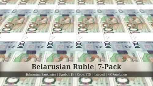 Videohive - Belarusian Ruble | Belarus Currency - 7 Pack | 4K Resolution | Looped - 35303620 - 35303620