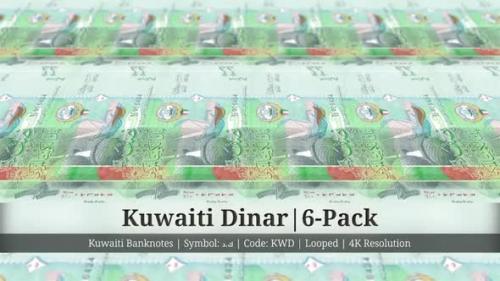 Videohive - Kuwaiti Dinar | Kuwait Currency - 6 Pack | 4K Resolution | Looped - 35303628 - 35303628