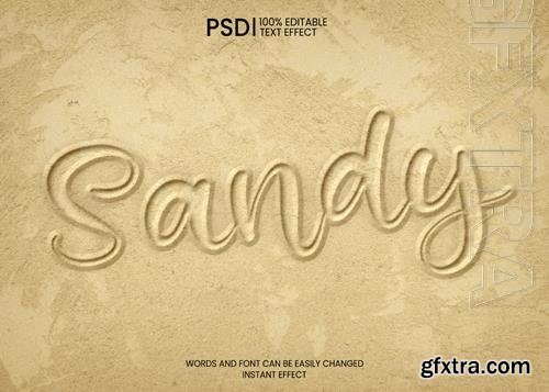 Sand Text Effect PSD