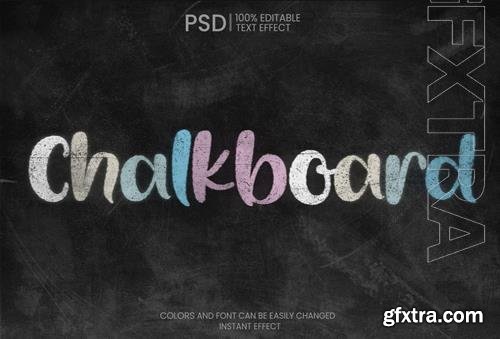 School Colored Chalkboard Text Effect