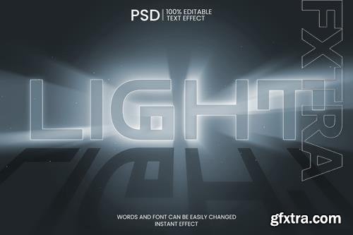 Light Text Effect PSD