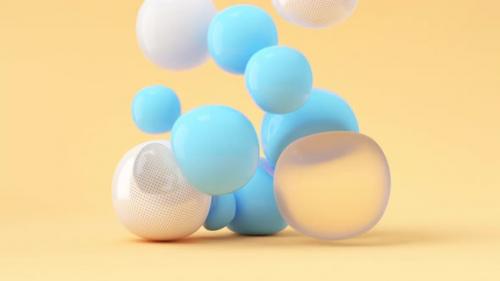 Videohive - Bouncy and abstract balls - 35306913 - 35306913