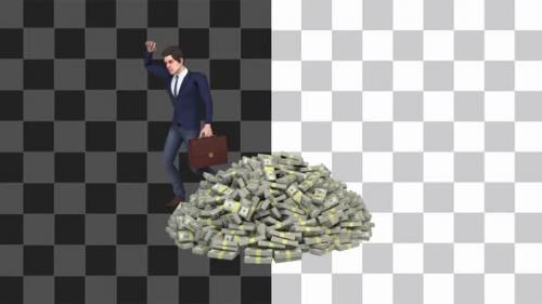 Videohive - Businessman Money Success Looped - 35307176 - 35307176