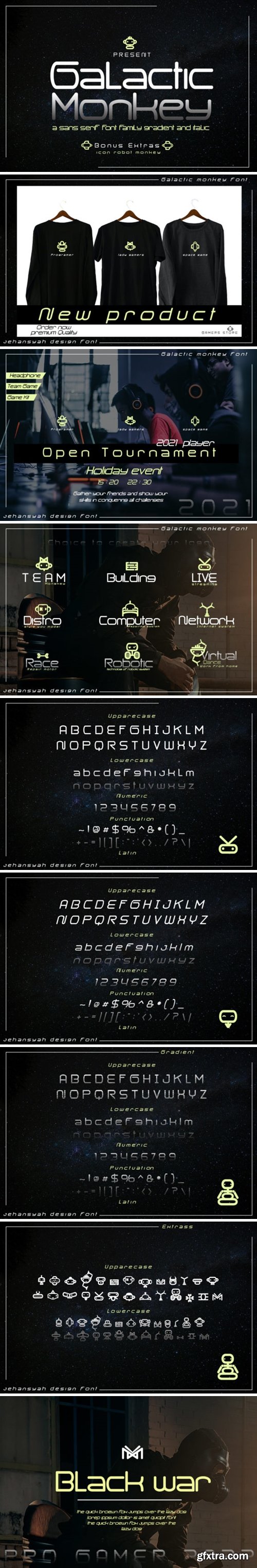 Galactic Monkey Font