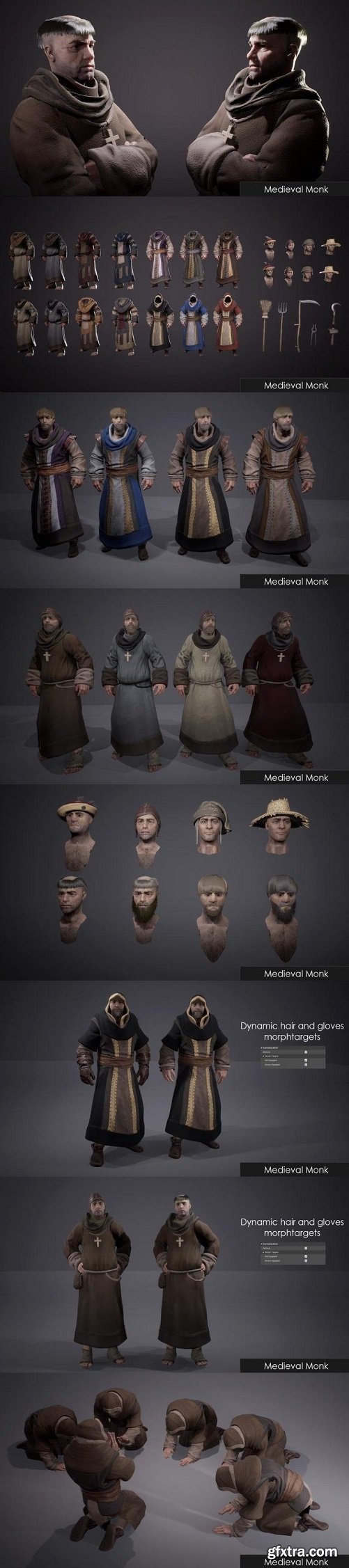 Unreal Engine – Medieval Monks