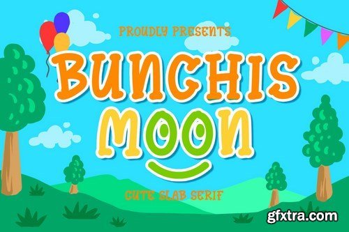 Bunchis Moon - Cute Slab Serif Typeface