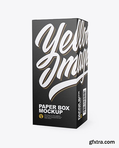 Paper Box Mockup - Half Side View 49950