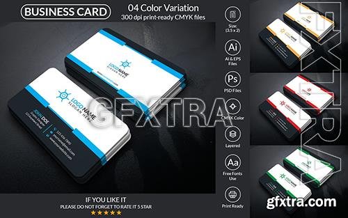 Minimal Business Card Template Corporate Identity o95448