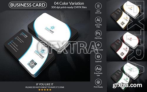 Corporate Business Card With Vector And PSD Format Corporate Identity o99690