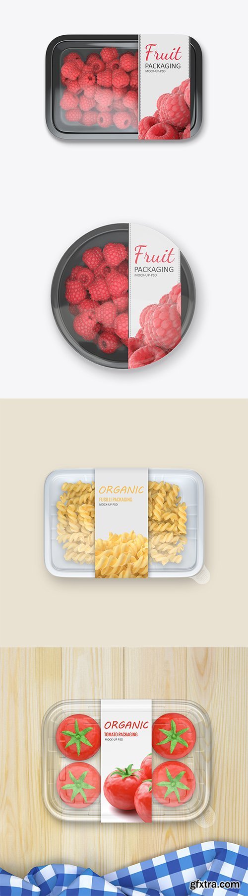 Plastic Food Container PSD Mock up Set