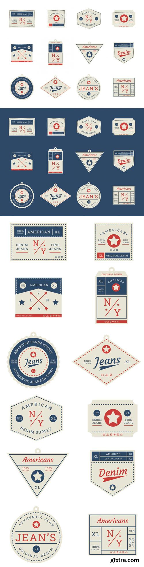 Clothing Labels & Badges - 12 Vector Elements