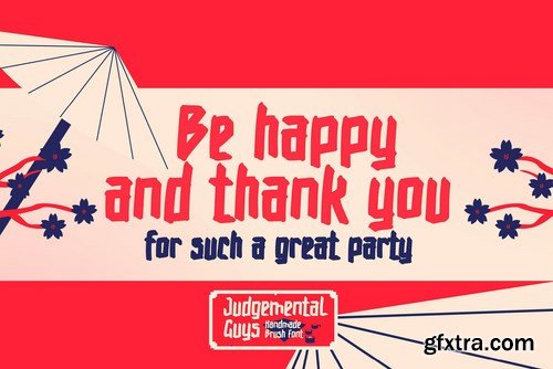 Judgemental Guys - Handmade Brush Font