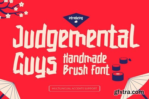 Judgemental Guys - Handmade Brush Font