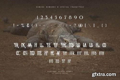 Komodo Decoative Font