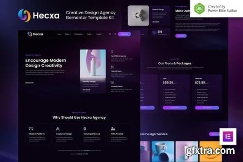 ThemeForest - Hecxa v1.0.0 - Creative Design Agency Elementor Template Kit - 35333736