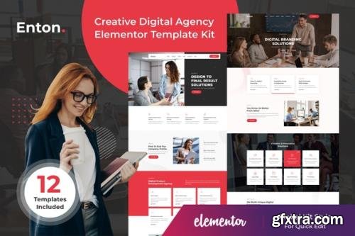 ThemeForest - Enton v1.0.0 - Creative Agency Elementor Template Kit - 35335982