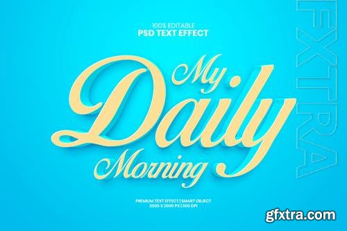 Daily editable 3d psd premium text effect