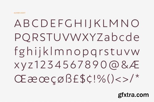 Autor Font Family - 14 Fonts