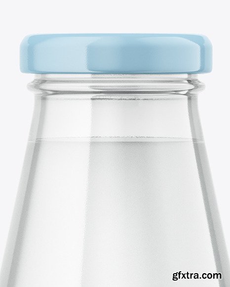 Clear Glass Water Bottle Mockup 88377