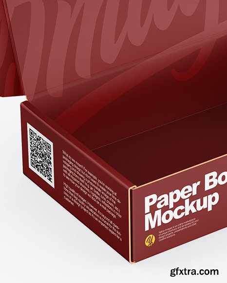 Opened Paper Box Mockup 88069