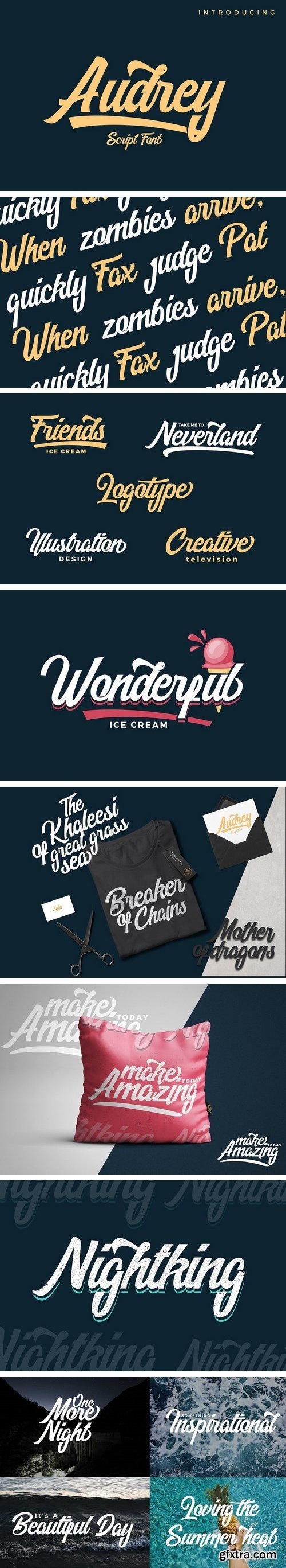 AUDREY SCRIPT FONT 2094404