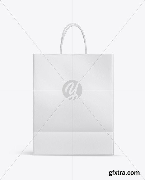 Matte Shopping Bag w Rope Handles Mockup 53388