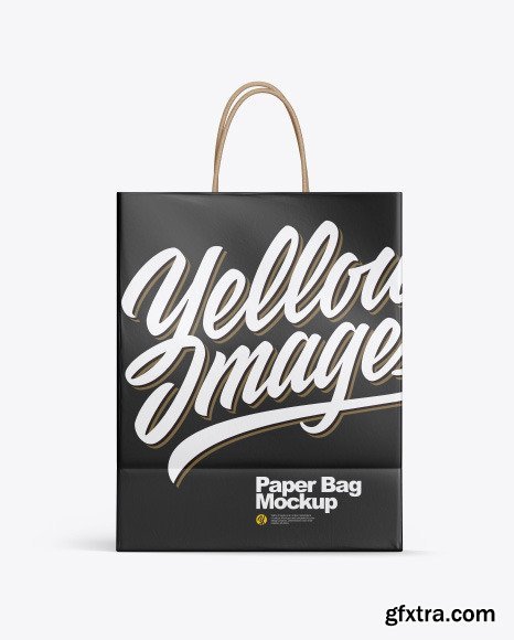 Matte Shopping Bag w Rope Handles Mockup 53388