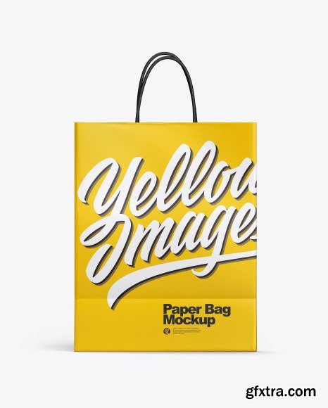 Matte Shopping Bag w Rope Handles Mockup 53388