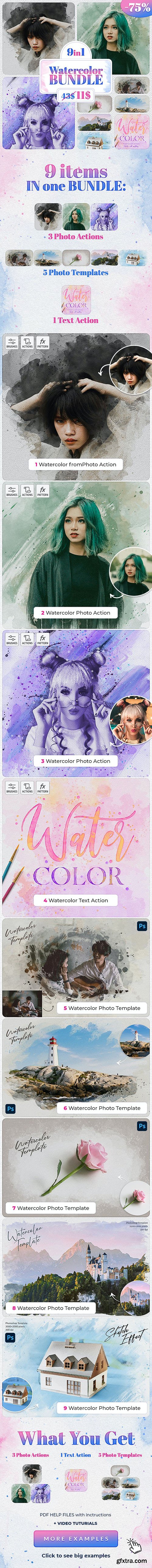 GraphicRiver - Watercolor Bundle 35404112