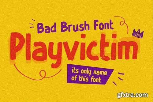 Playvictim - Bad Brush Font