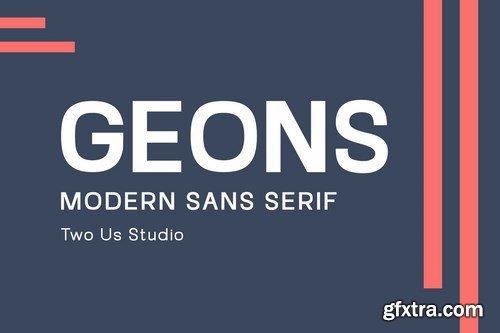 Geons - Modern Sans Serif