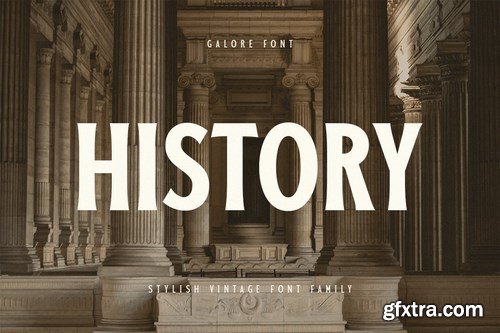 Galore - Stylish Vintage Font Family