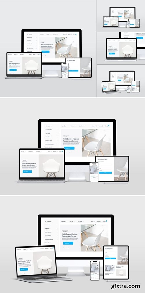 Multi Device Mockup Responsive Screen