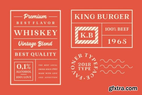 Favoner One Font Family - 2 Fonts