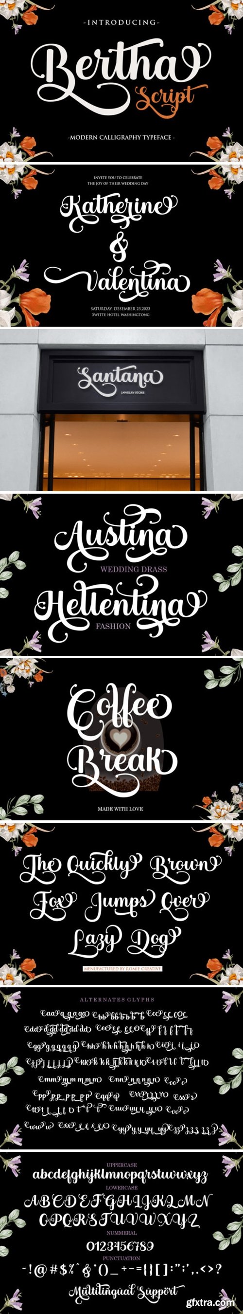 Bertha Script Font