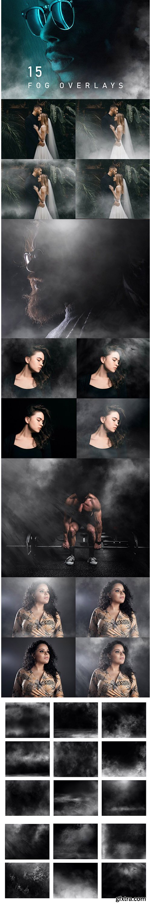 15 Fog Overlays, Smoke Overlays, Free Gif Animated