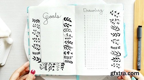 Bullet Journal Setup 2022: Floral Doodle Bujo for Beginners