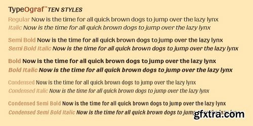 TypeOgraf Pro Font Family - 10 Fonts