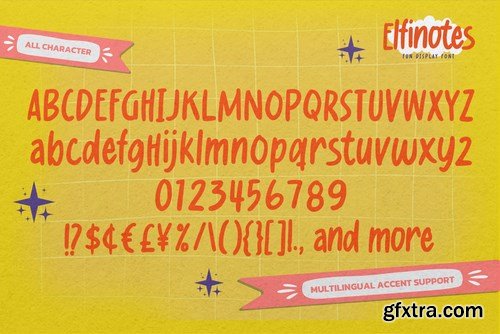 Elfinotes - Fun Display Font