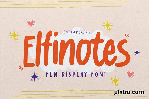 Elfinotes - Fun Display Font